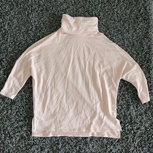 Caslon Light Pink Turtle Neck Sweater